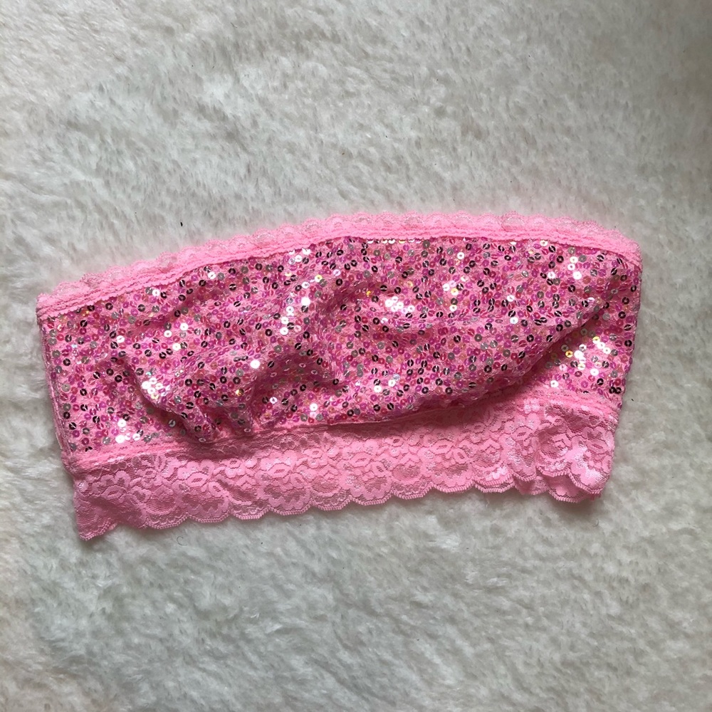 Y2K Victoria’s Secret Pink Bandeau Bralette